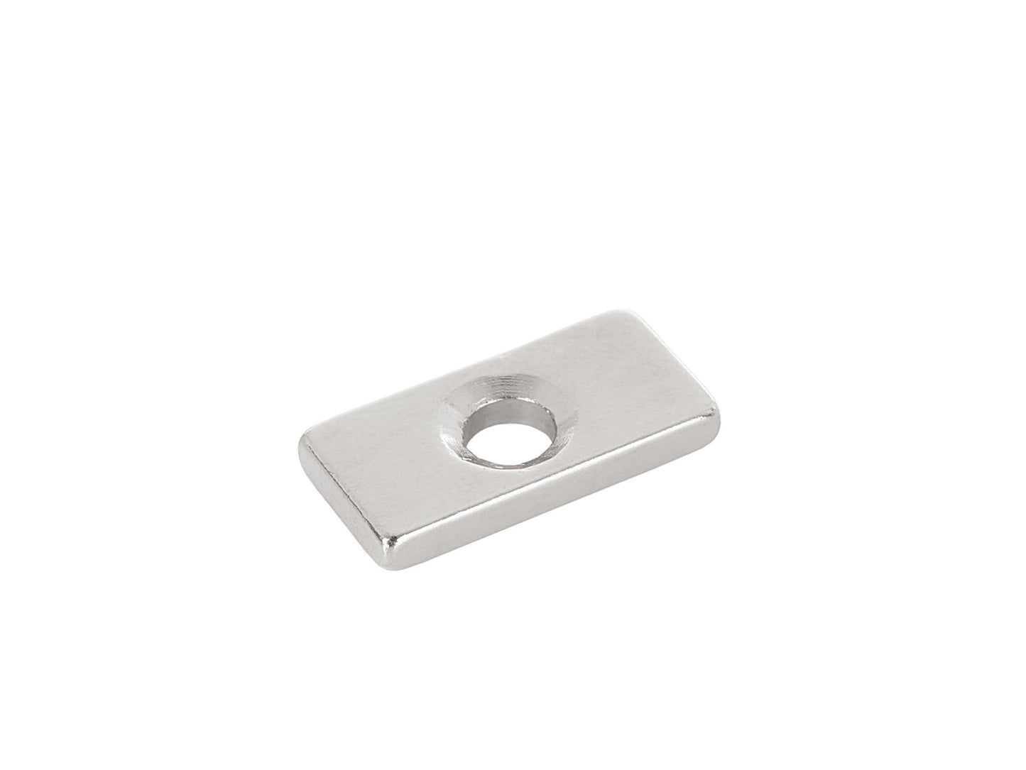 Set placuta magnetica din neodim cu ghidaj pentru surub, 20 x 10 x 3 mm, 2 elemente, Geko G02422