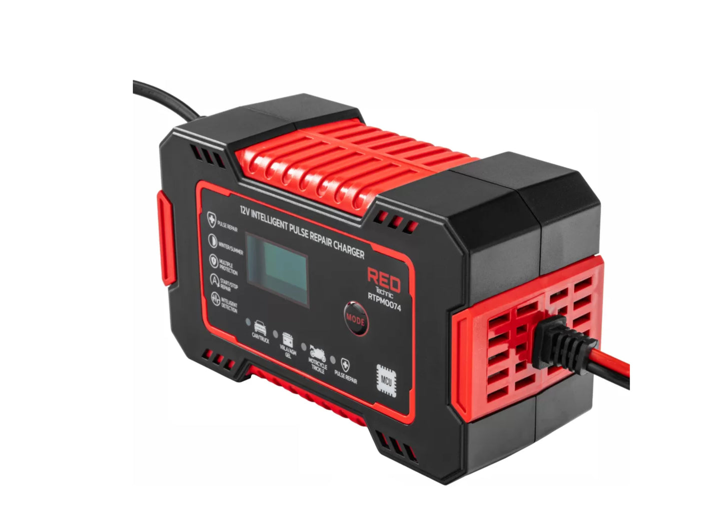Redresor cu microprocesor, 12 V, Red Technic RTPM0074