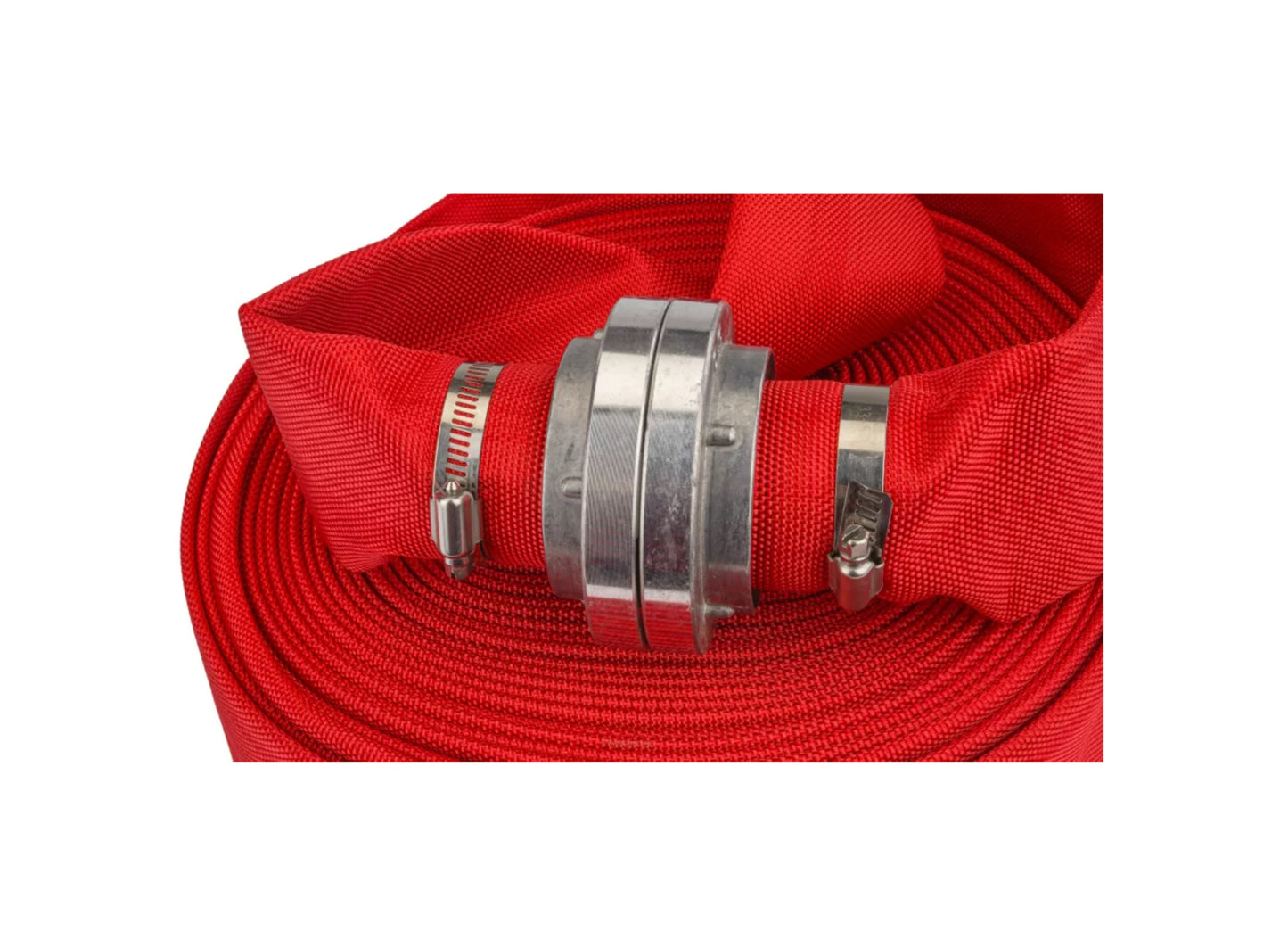 Furtun tip pompier cu conector, 2", 30 m, 8 bar, Red Technic RTWS0068
