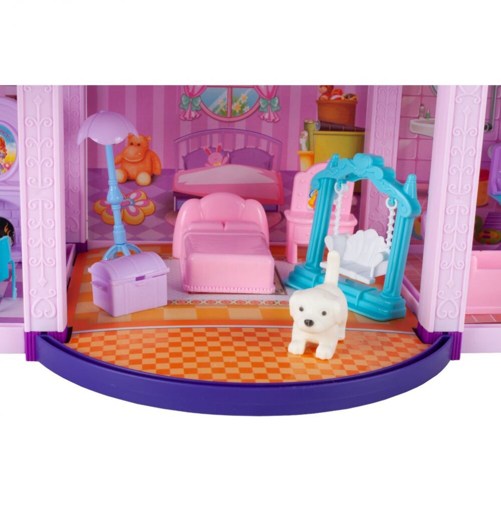 Casuta pentru papusi si ponei cu accesorii, MalPlay 108467