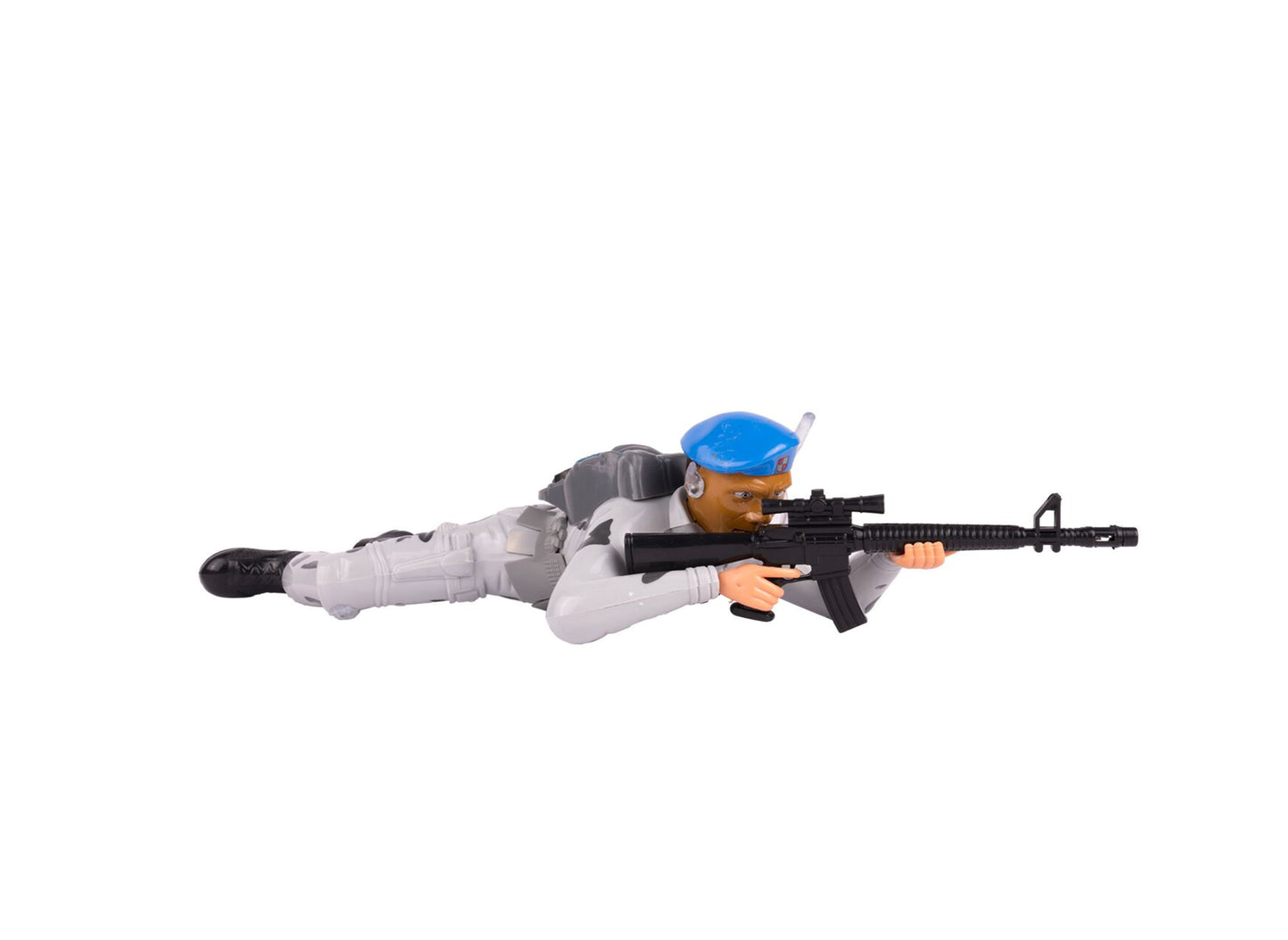 Soldat lunetist interactiv cu sunete si lumini, 40 x 16 x 9,5 cm, MalPlay 109834