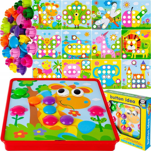 Joc creativ Mozaic Button Idea, MalPlay 108489