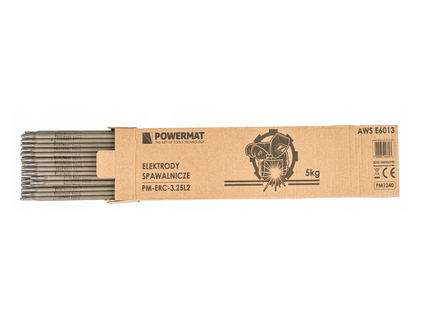 Electrozi rutilici sudura MMA, 5 kg, Powermat PM1254