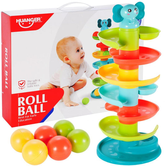 Jucarie pentru copii turn cu bile, multicolor, MalPlay 108069