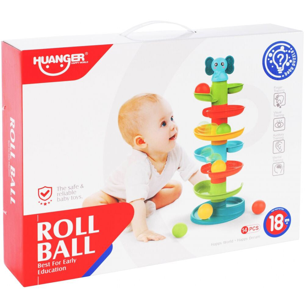 Jucarie pentru copii turn cu bile, multicolor, MalPlay 108069