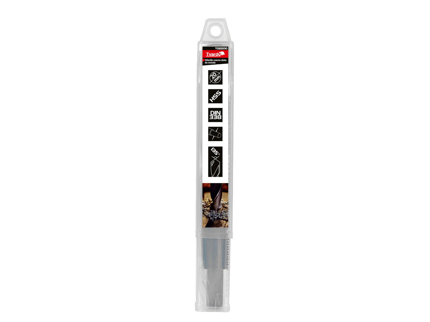 Burghiu HSS pentru metal, 20 mm, Tvardy T02200