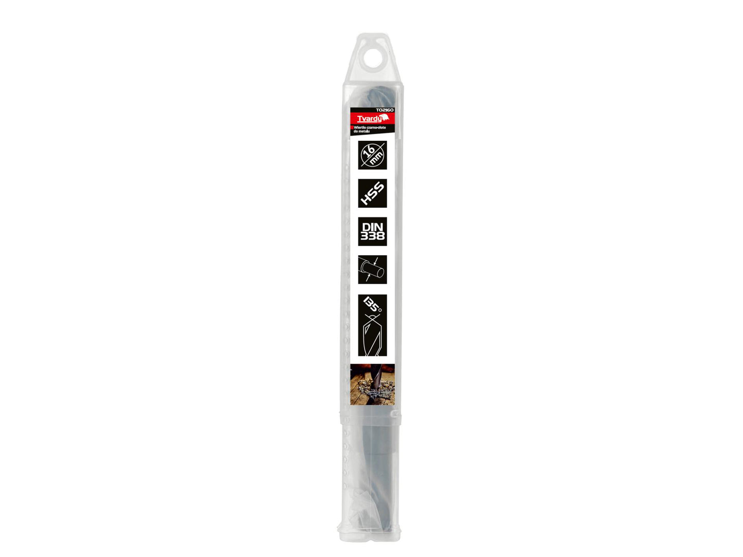Burghiu HSS pentru metal, 16 mm, Tvardy T02160