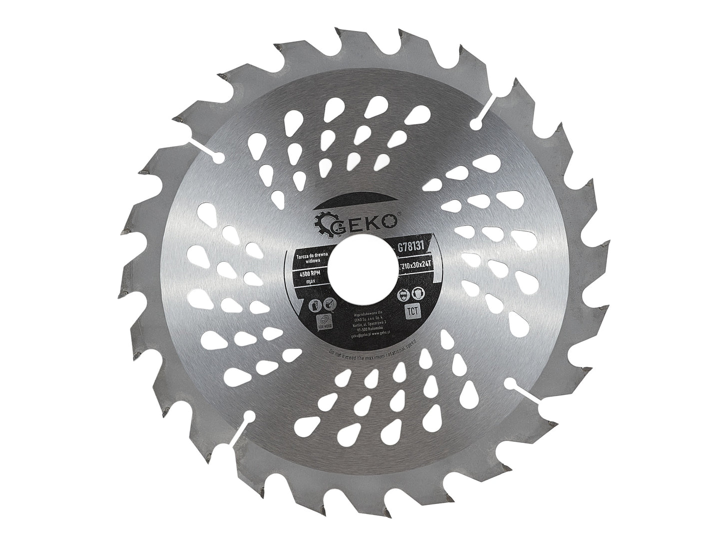 Disc pentru taiere lemn, 210 x 30 x 24T, Geko G78131