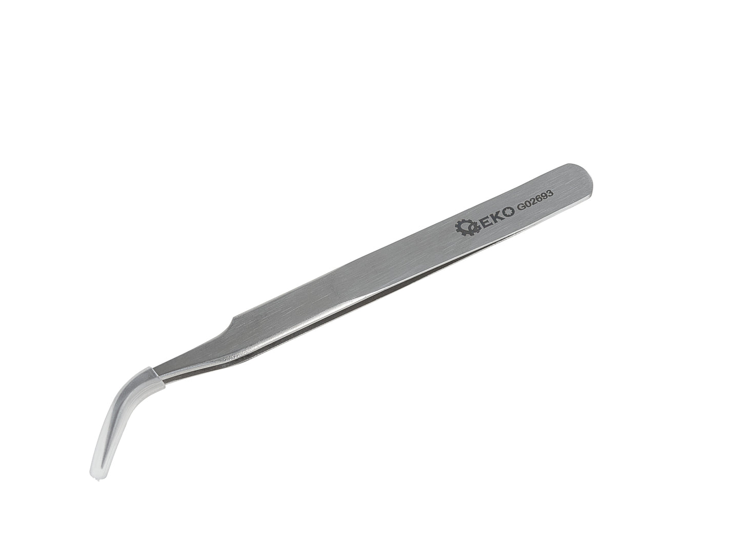 Penseta de precizie cu varf curbat, 120 mm, Geko G02693