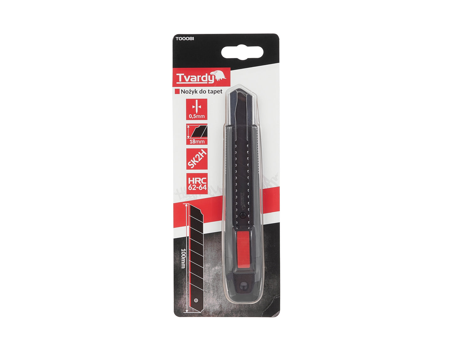 Cutter multifunctional, 100 x 18 x 0.5 mm SK2H, Tvardy T00081