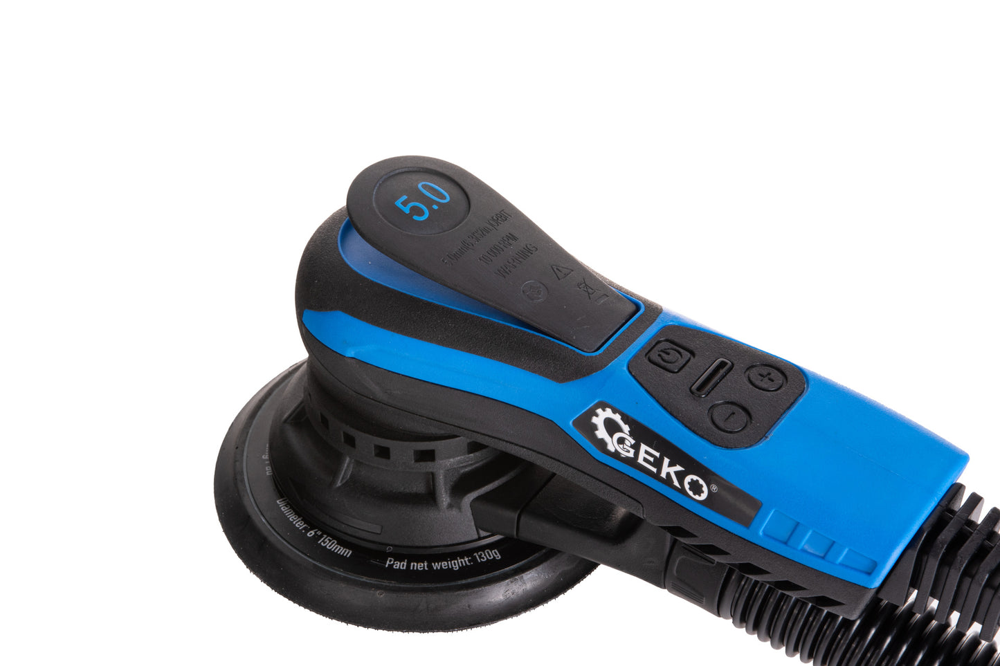 Slefuitor cu excentric fara perii, 150 mm, 350 W, viteza variabila, Geko G80811