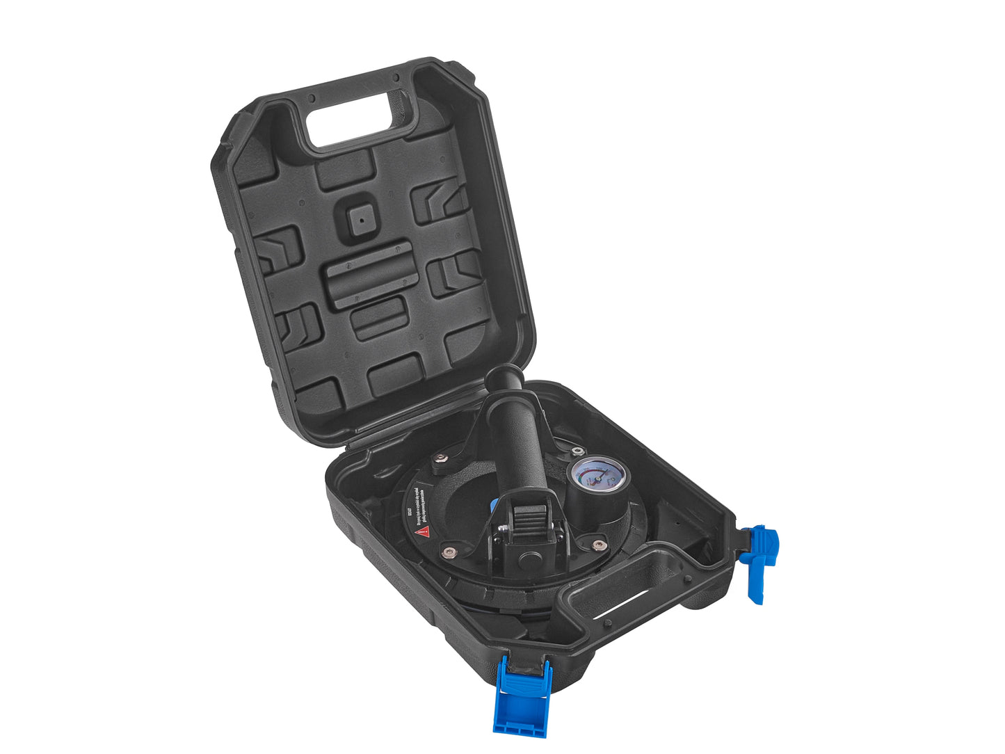 Ventuza cu vid si manometru pentru transportat si montat sticla, 200 mm, 170kg, Geko G02457