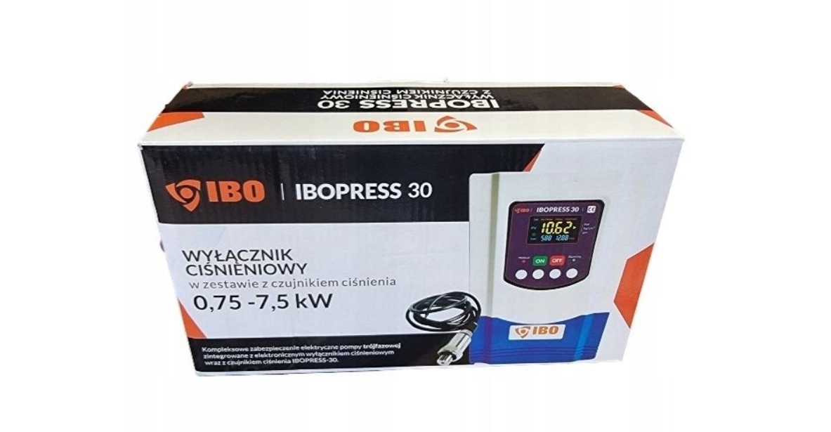 Presostat electronic Press 30, 0.75-7.5 kW, 20A, Ibo Dambat IB220033