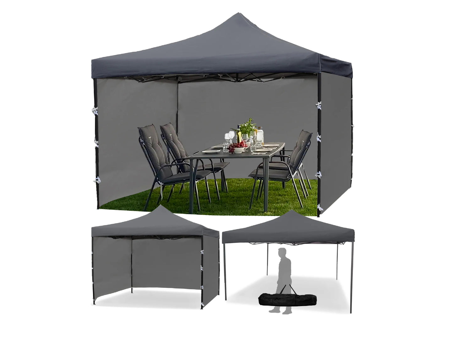 Pavilion pentru gradina Sunwaal, 300 x 300 cm, MalTec 111247