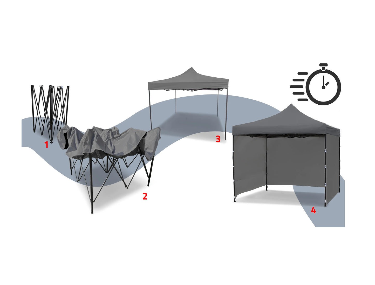 Pavilion pentru gradina Sunwaal, 300 x 300 cm, MalTec 111247