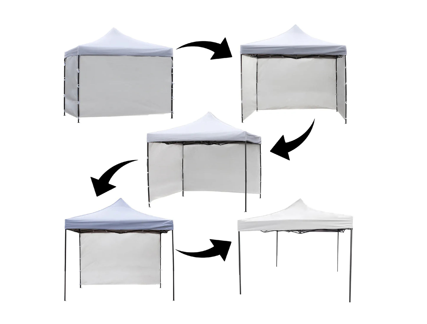 Pavilion de gradina Sunwaal alb, 300 x 300 cm, MalTec 111250