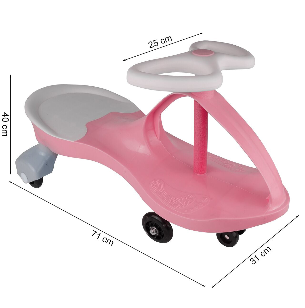 Vehicul fara pedale PlasmaCar, roz, MalPlay 109650