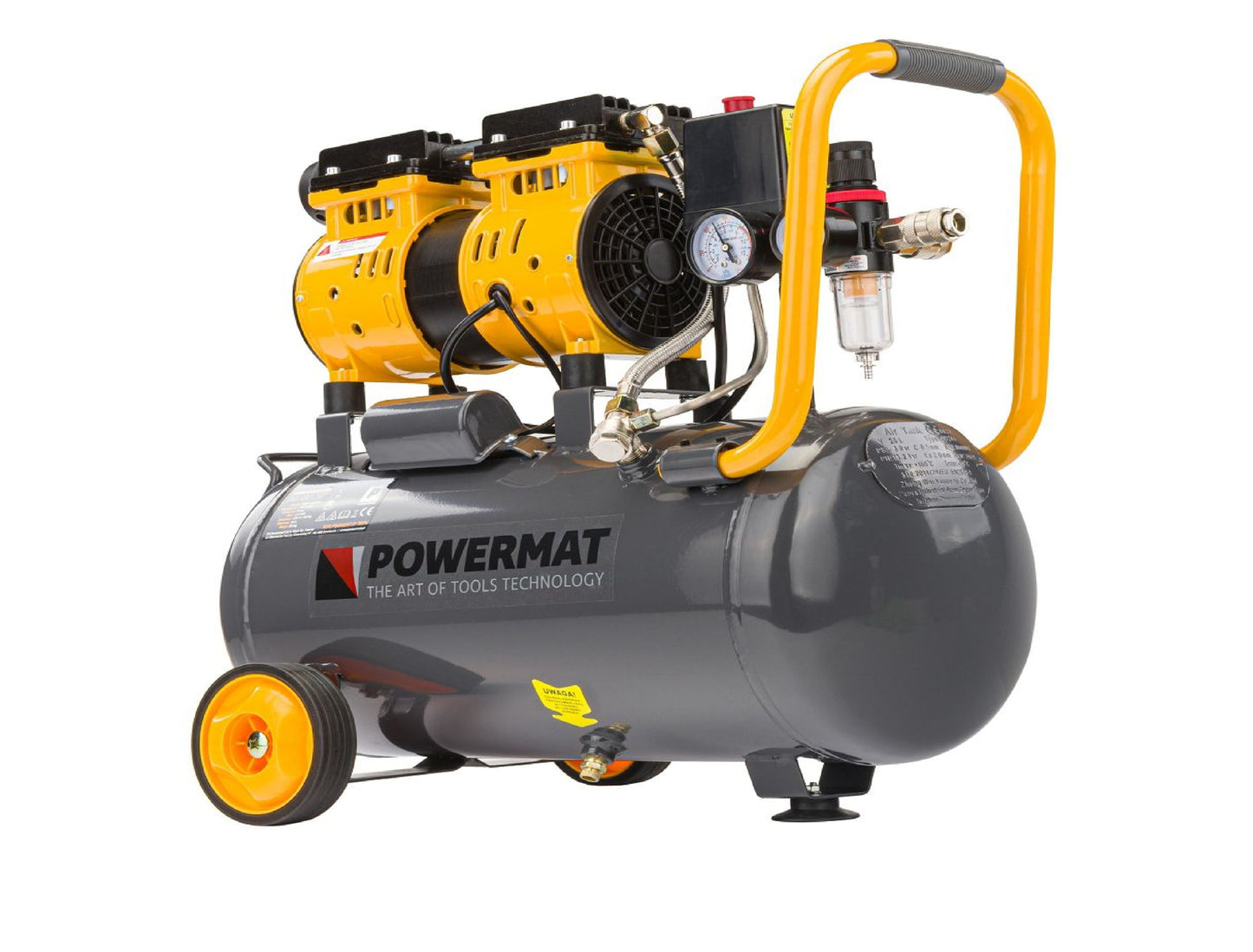 Compresor fara ulei PM-KBO-24T, 1.80 kW,  Powermat PM1283