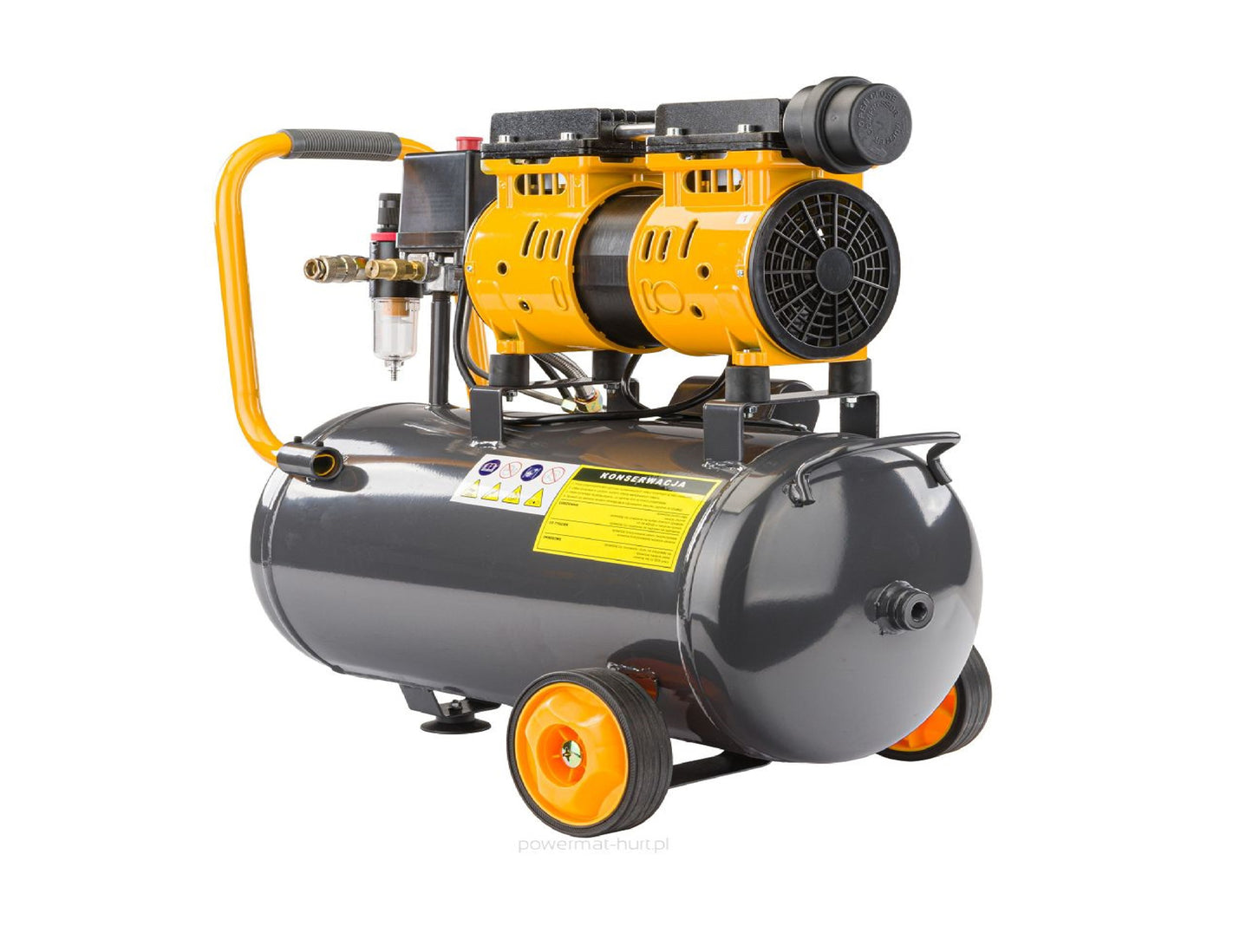 Compresor fara ulei PM-KBO-24T, 1.80 kW,  Powermat PM1283