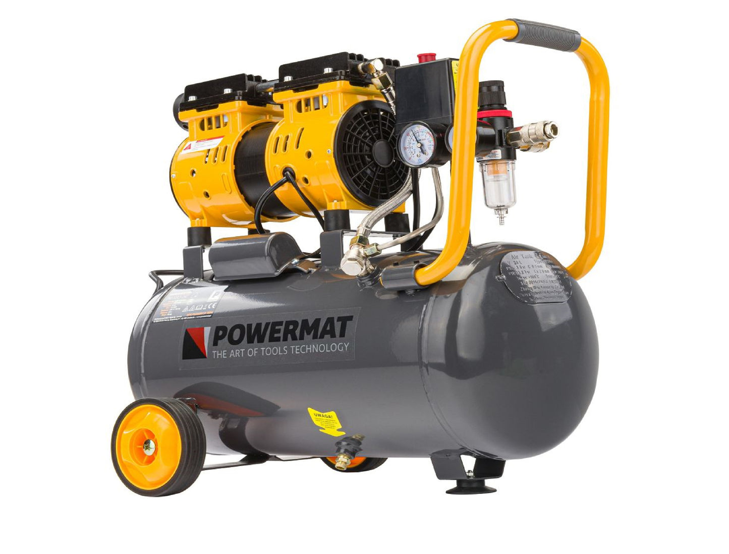 Compresor fara ulei PM-KBO-24T, 1.80 kW,  Powermat PM1283