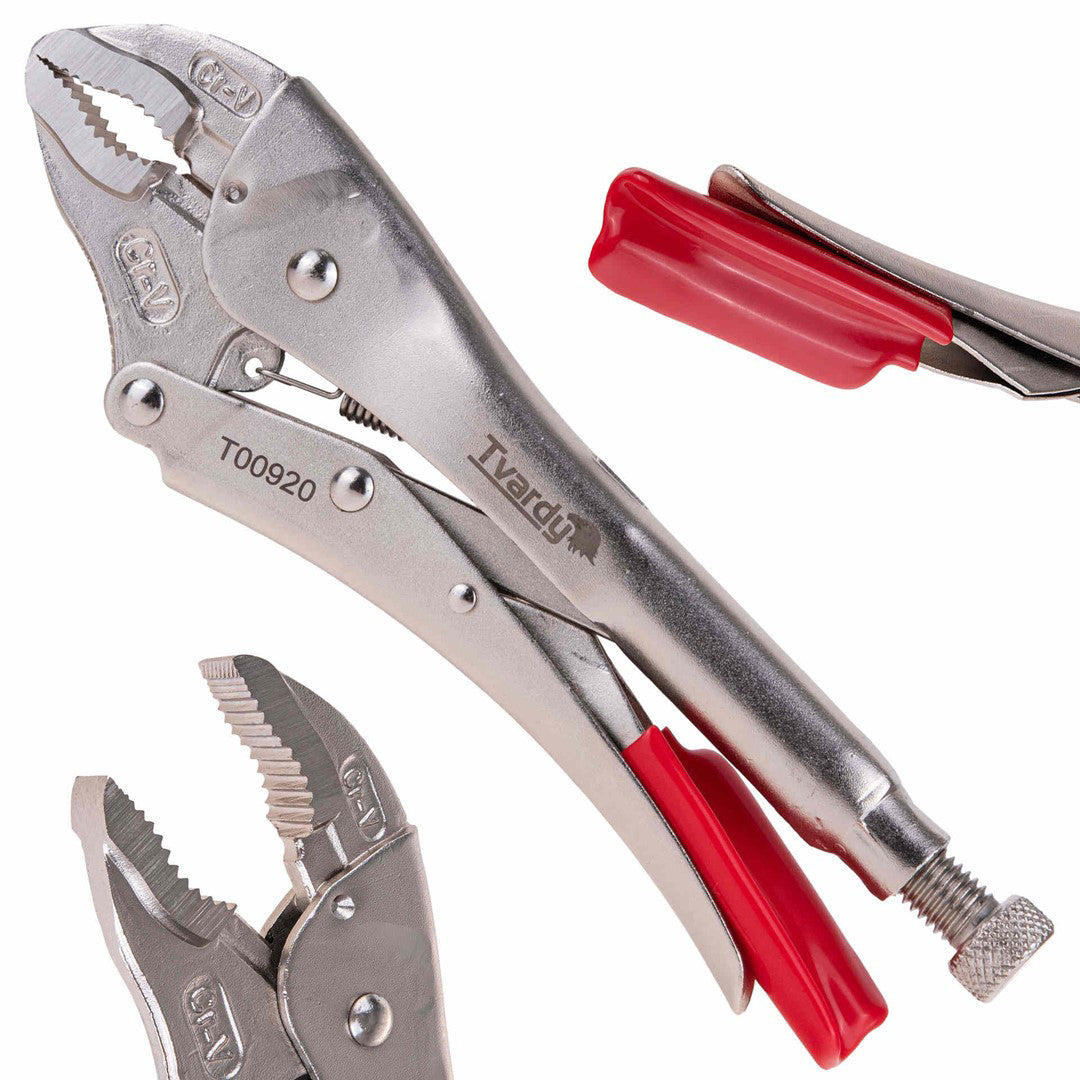 Cleste autoblocant curbat, 10", 250 mm, Tvardy T00920
