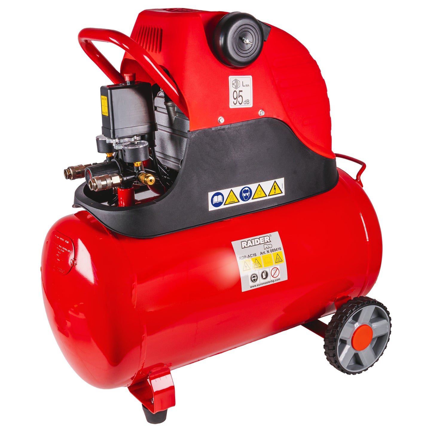 Compresor aer RD-AC16, 50 l, 1.5 kW, Raider 089416