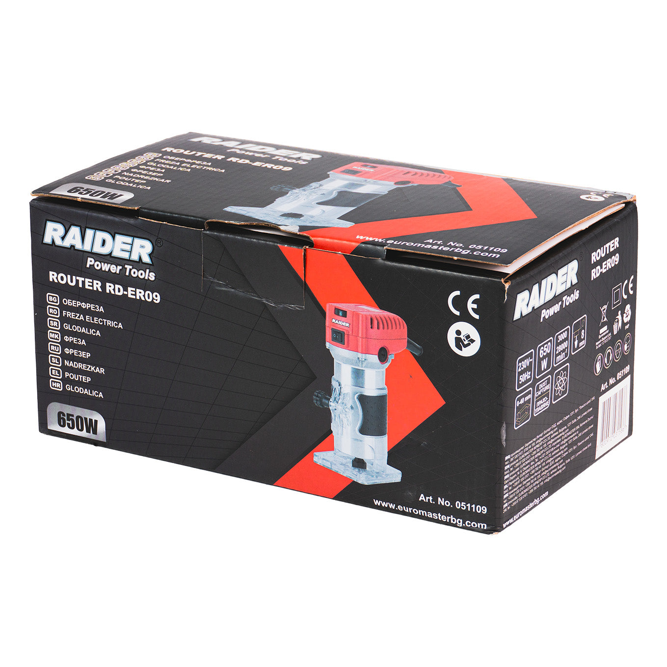 Freza electrica RD-ER09, 650 W, 8 mm, 3000-28000 rpm, Raider 051109