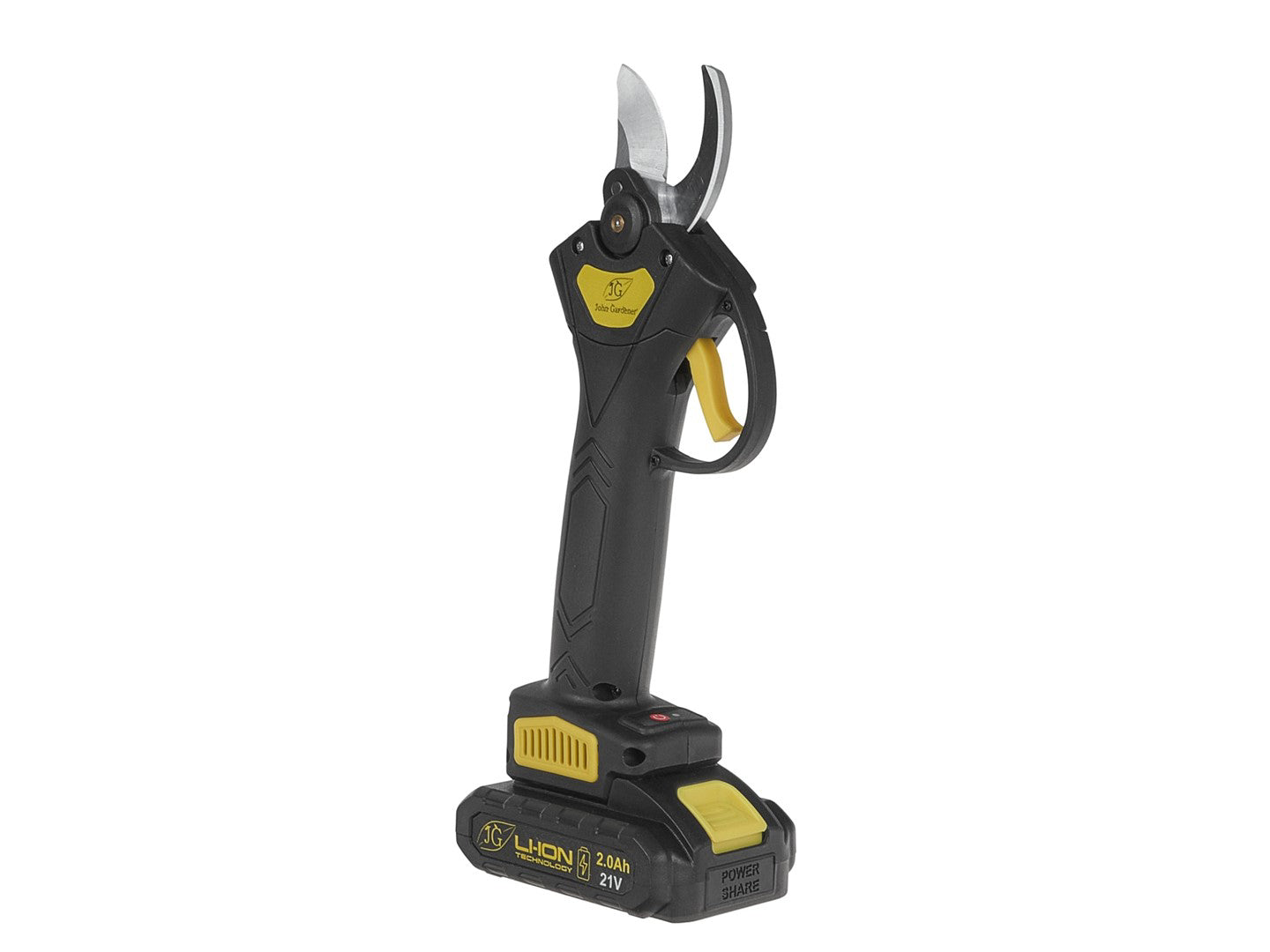 Foarfeca electrica de gradina cu acumulator, 21 V, 2 x 2 Ah, Geko G80662