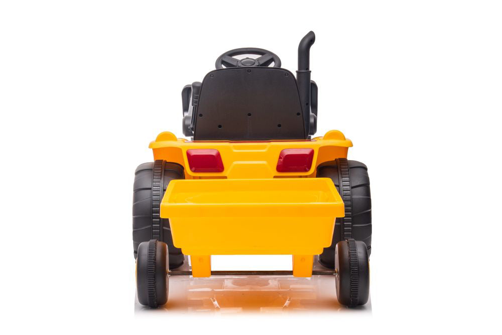 Tractor electric S617 cu remorca, galben / negru, Lean 13543