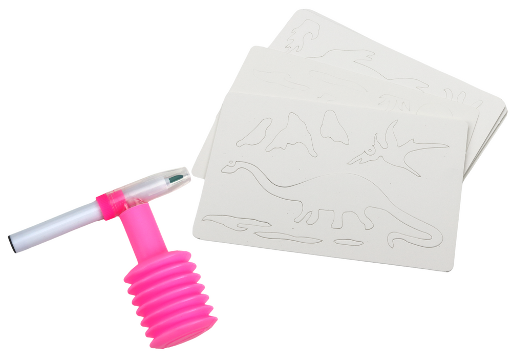 Set creativ pentru copii, dinozauri, multicolor, Lean 19611