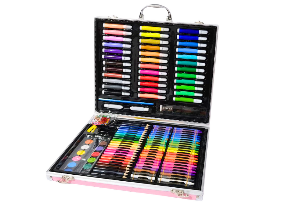 Set pictura cu model unicorn, roz, 150 piese, 3 x 31 x 5 cm, Lean 20390