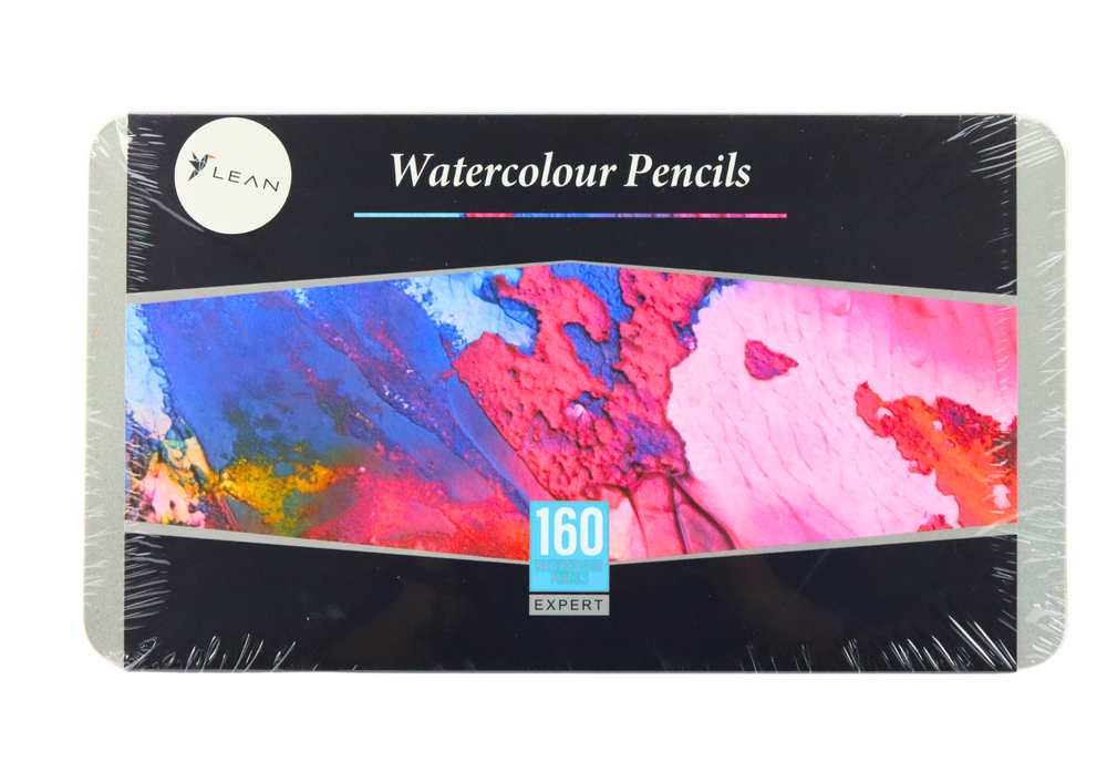 Set creioane colorate solubile in apa, 160 culori, Lean 20393