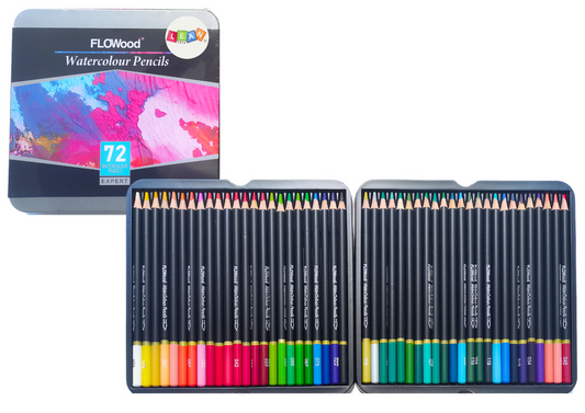 Set creioane colorate solubile in apa, 72 elemente, Lean 20396