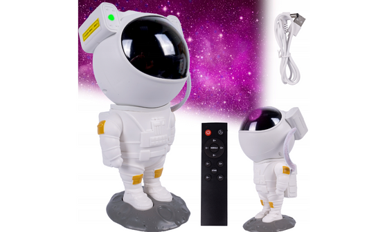Lampa de veghe astronaut cu proiector si telecomanda, MalPlay 111872