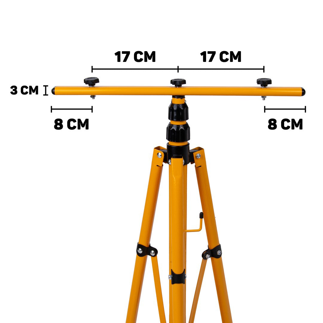 Proiector LED 2 x 50 W cu tepied telescopic pentru constructii, alb neutru, 4500 K, Keltin K02054