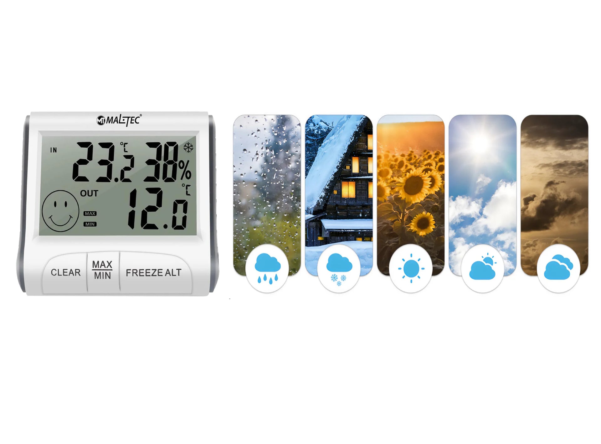 METEORページ Statie meteo Bresser Quadro NLX 7000023, termometru, higrometru, 3