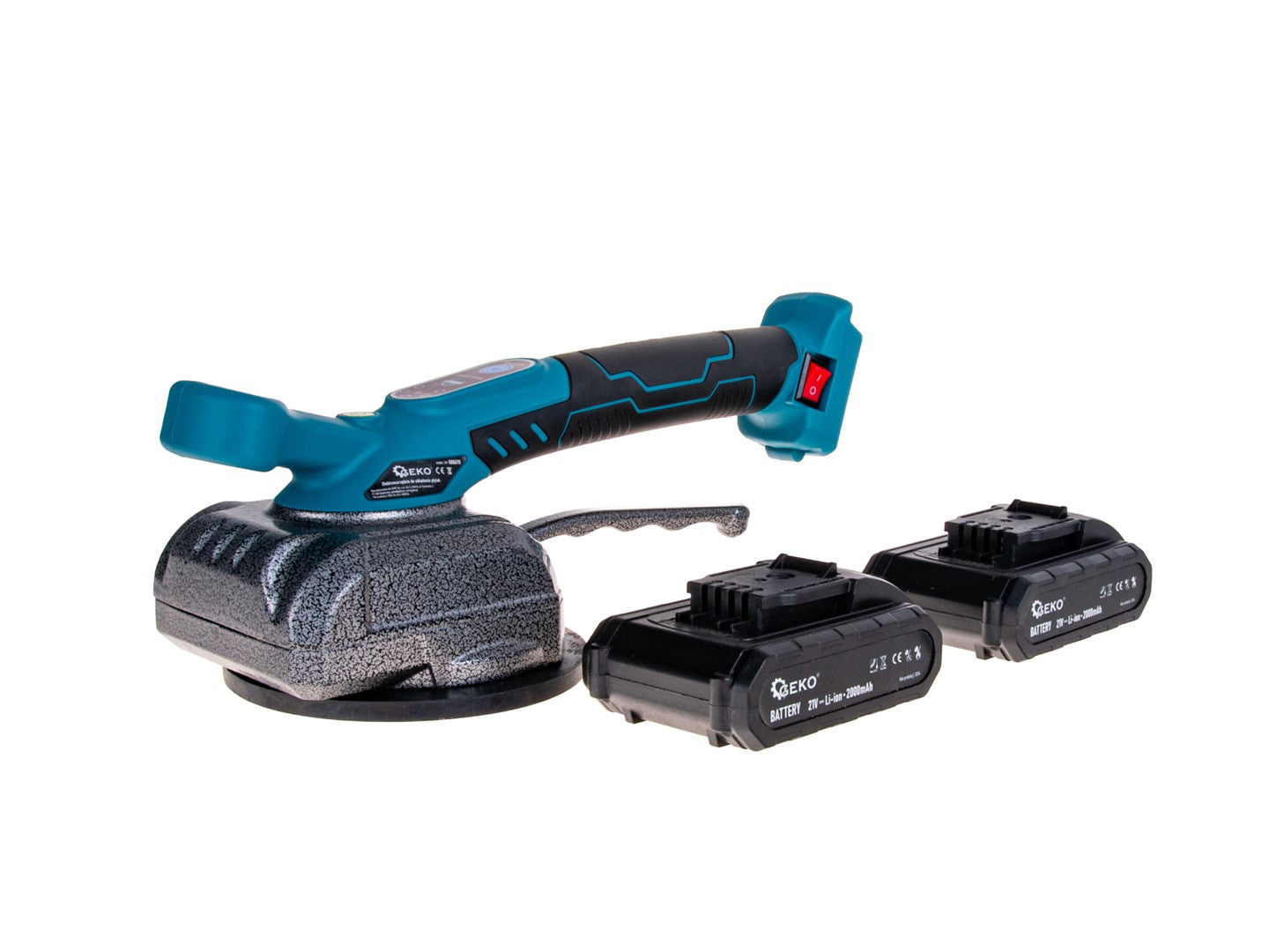 Ventuza vibranta pentru gresie cu acumulator, 21 V, Geko G80670