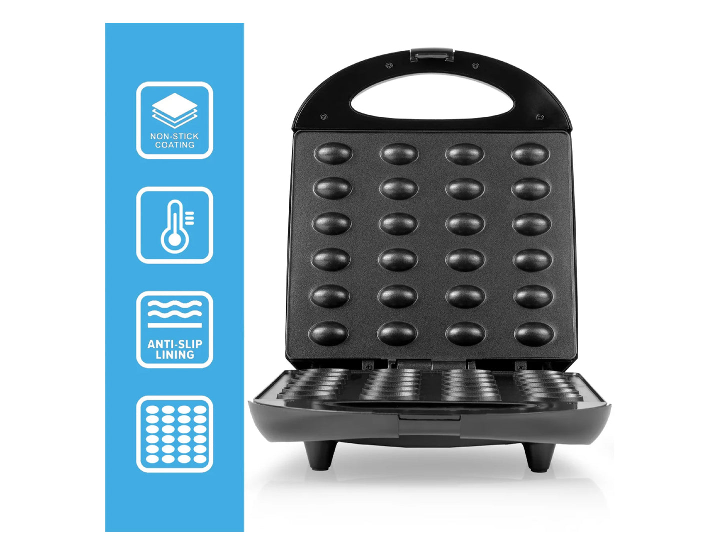Aparat pentru copt forme coji de nuci PM1600W, 1600W, MalTec 112092