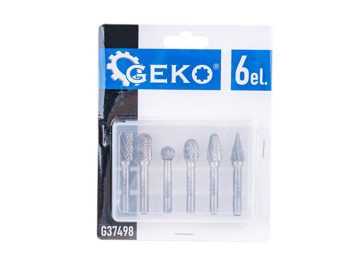 Set freze pentru metal, 6 mm, 6 elemente, Geko G37498