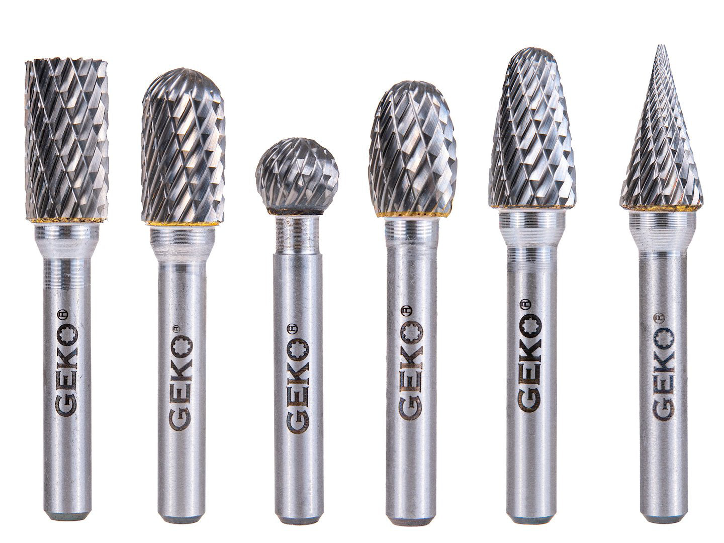 Set freze pentru metal, 6 mm, 6 elemente, Geko G37498
