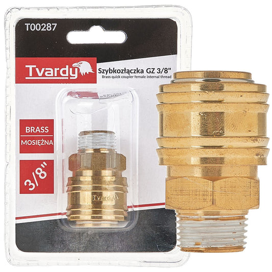 Conector rapid din alama tip mama, filet exterior 3 / 8", Tvardy T00287