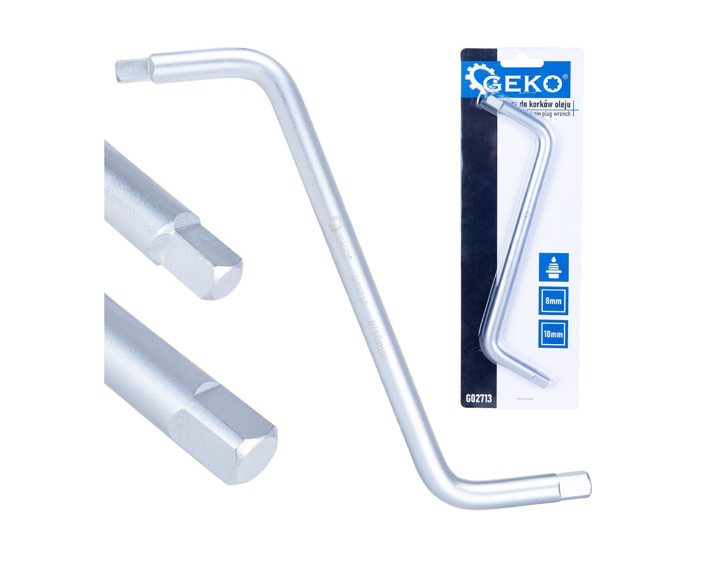 Cheie patrata pentru baia de ulei, 8 x 10 mm, Geko G02713