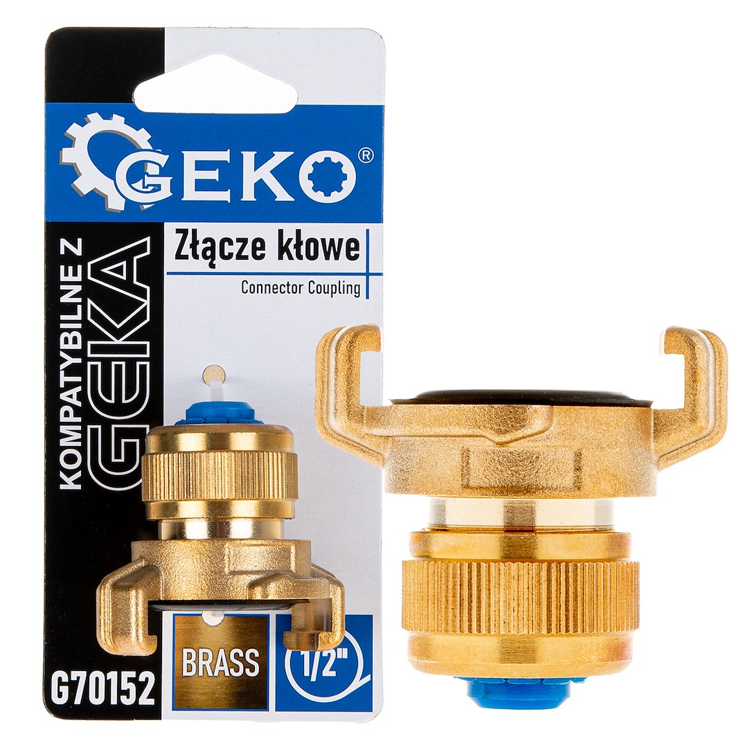 Cuplaj din alama cu gheare pentru furtun 1 / 2", Geko G70152