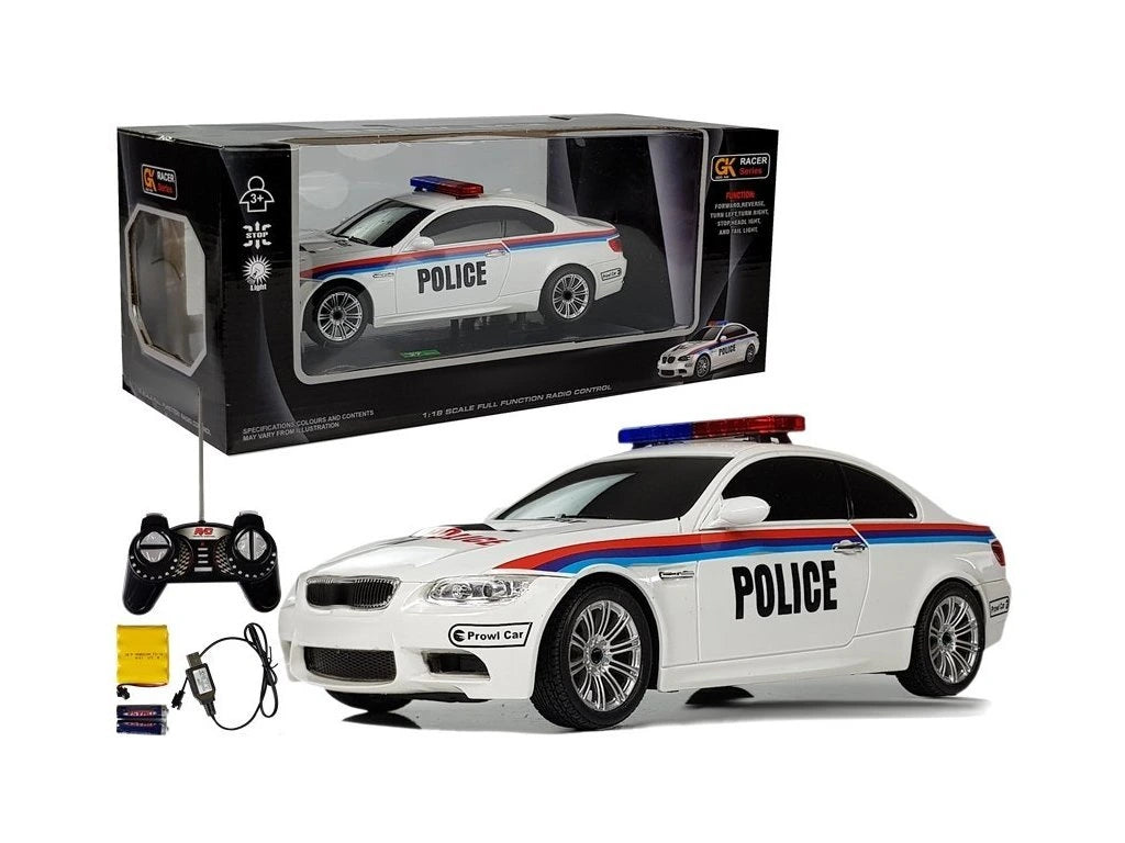 Masina de politie cu telecomanda R / C, 1:18, Lean 4862