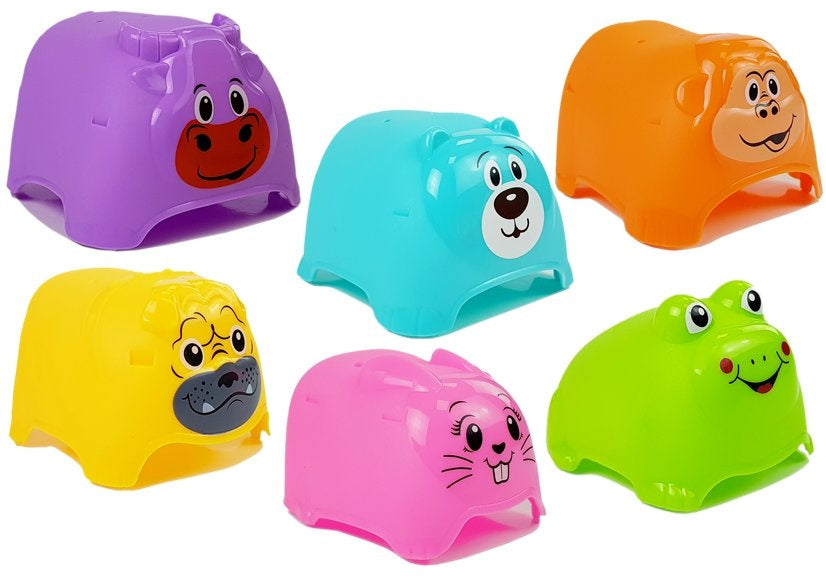Jucarie interactiva bebe turn cu animale, multicolor, 24 x 23 x 15 cm, Lean 7164