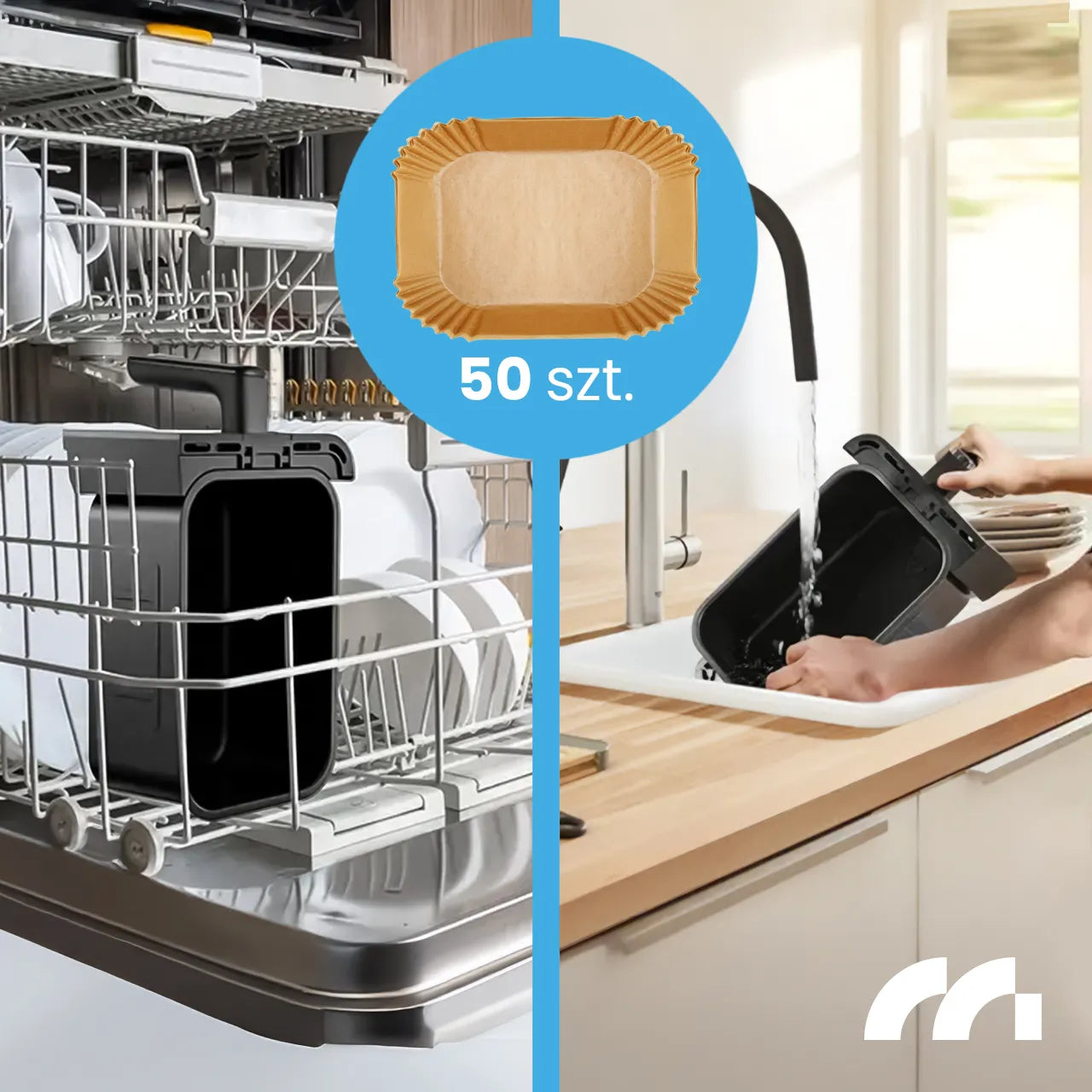 Friteuza dubla cu aer cald, 10 l, 2800 W, MalTec 113675