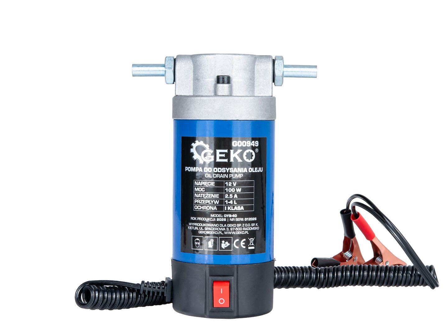 Pompa extractie ulei, 12 V, Geko G00949