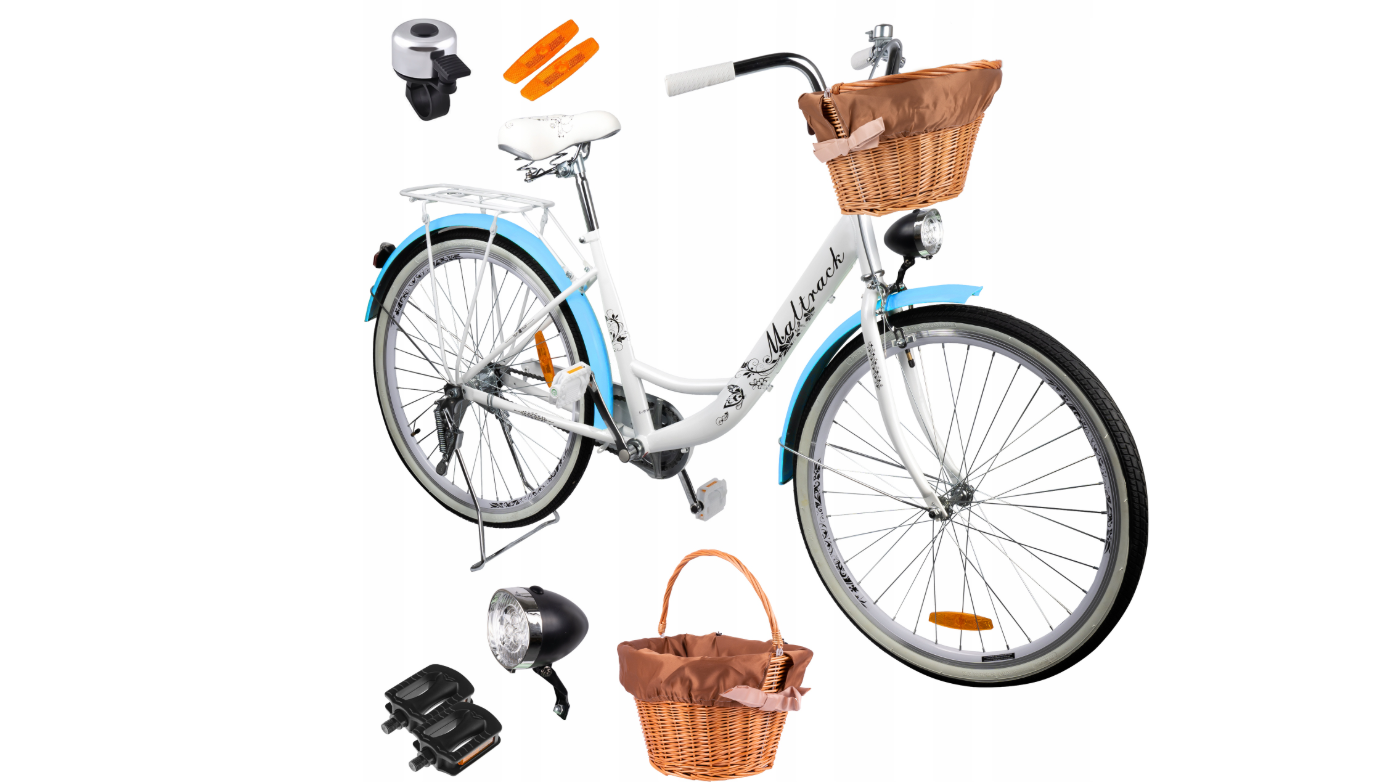 Bicicleta de oras dama  26x1,75, albastru mare, 17 kg, capacitate maxima 120 kg, MalTrack  111661
