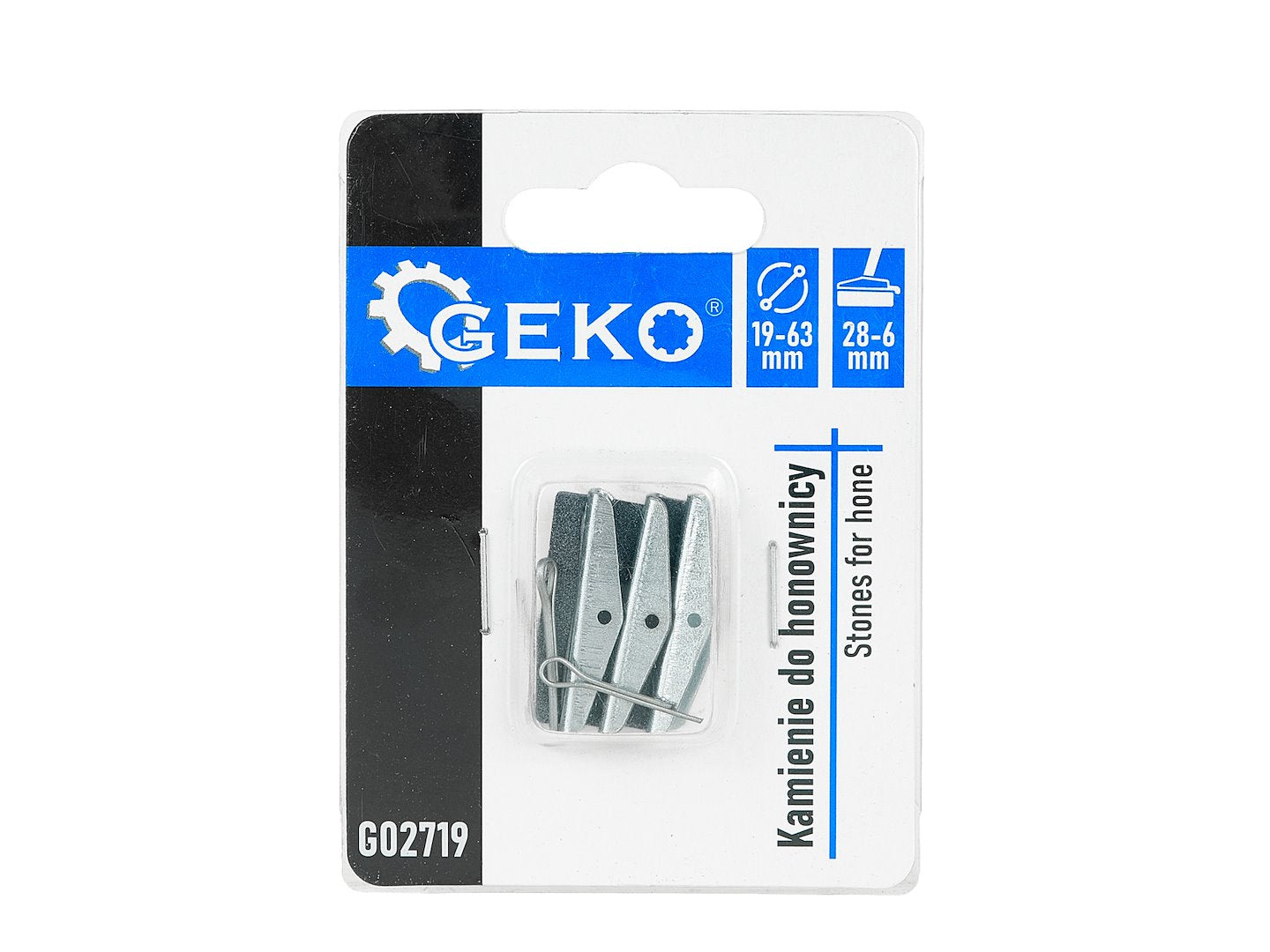 Set pietre pentru honuit cilindrii, 19-63 mm, 3 bucati, Geko G02719