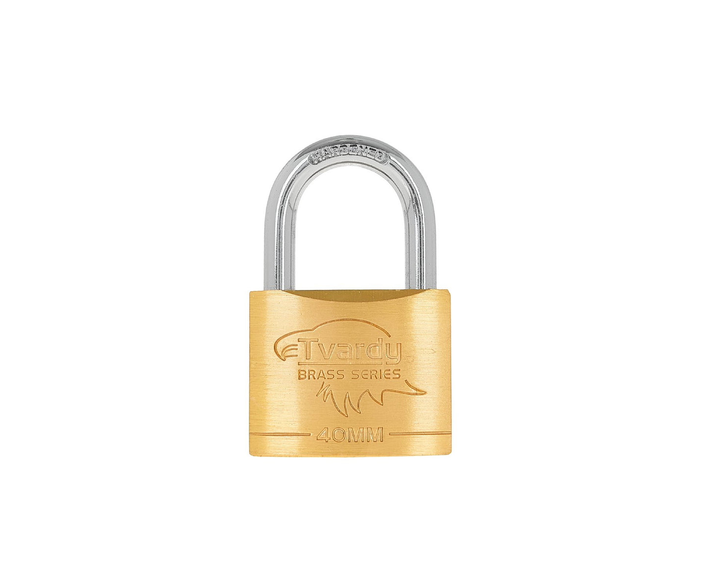 Lacat ranforsat din alama Brass Line, 40 mm, Tvardy T00422